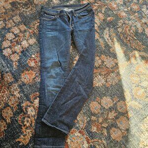 Citizens Of Humanity Women's Straight Leg Jeans - Dark Blue Wash